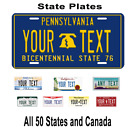 State License Plate Personalized With Your Text Car Novelty Plate Custom 200 