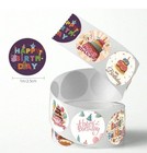 40 Pieces Round 1    Happy Birthday Party Diy Stickers Party Decor Envelope Seals