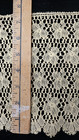 Vintage antique  Beige  Cotton  Lace  3 Yards