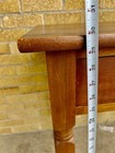 Antique Gorgeous Solid Walnut One Drawer Stand Hand Turned Legs