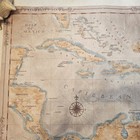 One Treasure Ltd  Map Lot Art 2   Extra Map- The Caribbean   Virgin Island 29x23