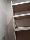 White Metal Warehouse-style Shelving Unit W  Particle Board Shelves