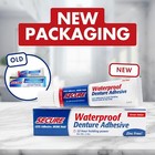 Secure Waterproof Denture Adhesive Zinc Free Extra Strong 12 Hour Hold 4 Pack 