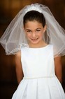 Classic Pearl Pleated Holy First Communion Flower Girl Dress Wedding Bridesmaid