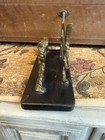 Vintage Brass Letter Holder  Fox   Fence 