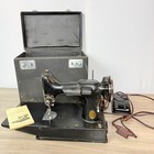 Vid  1946 Singer Featherweight Model 221-1 Sewing Machine 3-110 Motor  ag704932