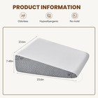 Wedge Pillow  Memory Foam Bed Wedge For Acid Reflux   Recovery