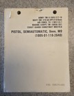 1987 Usgi M9 9mm Pistol Operator   s Manual Tm 9-1005-317-10 Beretta