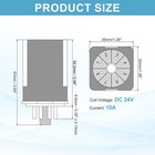 Mk2p-i Dpdt Power Relay  Dc 24v 8 Pin Relay With Socket Base 2no 2nc Jtx-2c