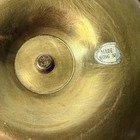 Vintage Antique Brass Chamberstick Candle Holder Ring Handle Victorian Patina