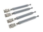 4 X Telescopic Bnc Antennas 10-sections For Radio Scanners wireless Mic vhf uhf
