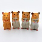 Kaiyodo Choco Egg Mini Figure  golden Hamsters  Set Of 4 Animal Furuta Japan F s