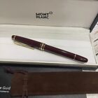 New Montblanc Gold Finish Meisterstuck Classique Luxury Red Rollerball Pen 163r