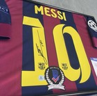 Lionel Messi Signed Fc Barcelona 10 Ucl Soccer Jersey -beckett Coa authenticated