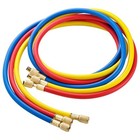 3 Pieces Ac Manifold Gauge Hose Kit  Refrigerant Charging Hoses 1 4 Sae  36      