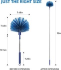 Cobweb Duster With Extension Pole  Retractable Dusters For Cobweb Cleaning 90-in