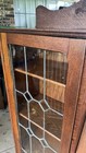 Antique Oak Side By Side Secretary Deskbookcase Curio Cabinet Localpickup 70503 