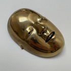 Authentic Japanese Noh Mask Gold Detail Art Collectible