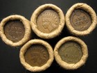     rare Unsearched Wheat Penny Roll  indian Head Cent End Coins  1858-1958 Lot    