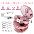 8x Reusable Natural Magnetic Eyelashes With Applicator No Glue Needed Lashes Kit