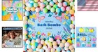 54 Pack Handmade Bath Bombs     Colorful Relaxation With 9 Scents For All Ages