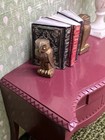 1 12 Miniature Dollhouse Art Deco Pair Owl Bookends No Books