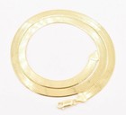 7mm Flexible Herringbone Chain Necklace Solid 14k Yellow Gold Plated Silver 925