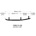 Bottom Line 4  Carbides For Polaris Fits 2013-2025 Pro-steer   Pro-float Skis