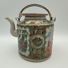 Antique Chinese Porcelain Famille Rose Medallion Tea Pot