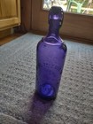 Beautiful Rare Antique Purple-amethyst  Modox Thick Heavy Bottle Scarce Color   