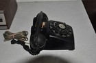 Vintage Bell System Western Electric Black Rotary Dial Desk Telephone