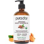 100  Pure Sweet Almond Oil 16 9 Oz Glass Bottle - Organic  Natural  Usda Certifi