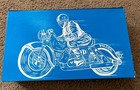 Friction Powered Police Motorcycle Tin Litho Toy - Nm In Original Box