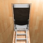 Pull-down Aluminum Attic Ladder With Custom Fit Insulation Cover  Aluminum