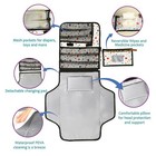 Cute Print Portable Baby Diaper Changing Pad  Waterproof Travel Changing Mat    