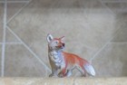 Vintage Schleich  14212 Fox 1 Wild Dog Red Animal Retired 1991-2004 Old Toy 