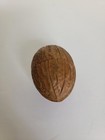 Antique Sewing Carved Wooden Walnut Thimble Box