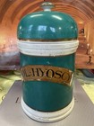 Antique Apothecary Jar Oil Hyoscyami Sleepless Cure Victorian Porcelain Pharmacy