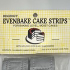  regency Evenbake Cake Pan Strips Wraps Aluminized Fabric Hook Loop Closure 2 Pc