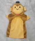 5 Melissa   Doug Hand Puppet Lot  Plush Tiger Giraffe Monkey Elephant Cow Play 