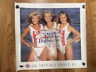Vintage Budweiser Beer Poster Bikini Girls 1987 Wish They All Could Be 24x22 Nos