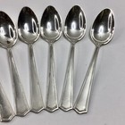 6 Art Deco Sterling Silver Spoons 5       126 Gram No Monograms