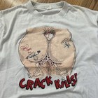 Vintage 1990 Crack Kills Rare Humor Single Stitch T-shirt Size Large