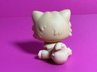 Littlest Pet Shop Authentic   490 Peach White Persian Cat Orange Diamond Eyes