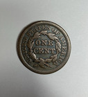1848 Braided Hair Large Cent Circulated Condition Original Brown