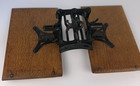Antique Victorian Cast Iron   Oak Bible Music Stand Top Only Pat d  Dec  10 95