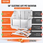 Vevor 50  Dog Cat Pet Grooming Bath Tub Wash Station Electric Height Adjustment
