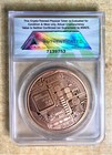 2012 Physical Bitcoin   Mjb Monetary Metals Art Round   Authenticated By Anacs 