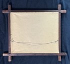 1910-1916 Tobacco Felt Flannel Premium Textile 48 Star Us Flag  Victorian Frame 