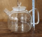 Rare Teavana Alasdair Borosilicate Clear Glass Teapot Tea Kettle 50 Oz  Euc